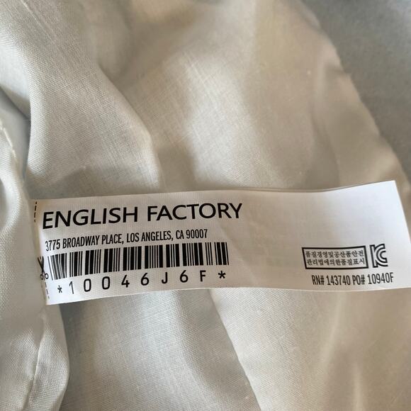 English Factory Scallop Edge Suede Open Blazer Large - Picture 10 of 12